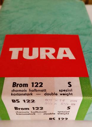 Фотобумага TURA BS122 матовая 8,9 х 14 см. Картон Германия