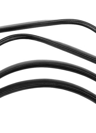 Накладки на арки (4 шт, черные, ABS-пластик) для Daewoo Nexia