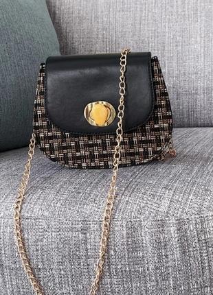 Женская сумка в стиле Ретро (черная)