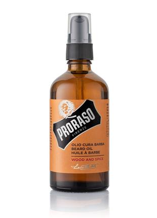 Олія для бороди Proraso Beard Oil Wood & Spice, 100 мл