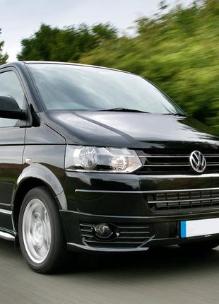 Накладка на передний бампер SportLine для Volkswagen T5 2010-2...