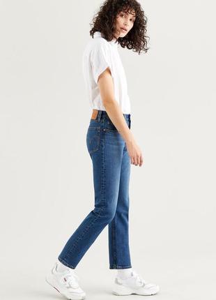 Синие женские низкие джинсы левис левайс