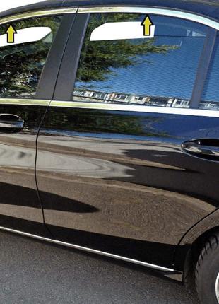 Верхняя окантовка стекол (нерж) для Mercedes C-сlass W205 2014...