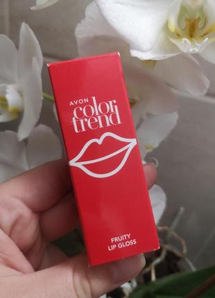 Фруктовый бальзам блеск для губ avon colori trend fruity lip g...
