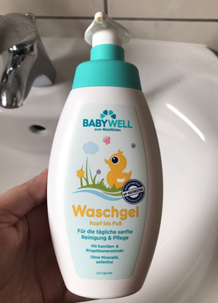 Гель для миття babywell wash з голови до ніг 0559