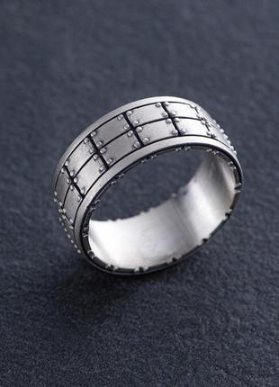 Мужское серебряное кольцо 7037