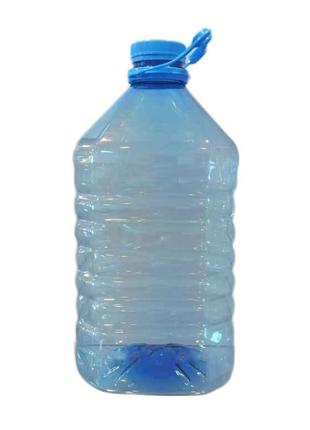 Пляшка 5л 48мм блакитна (5шт/уп) ТМ АЛЬФА ПЕТ
