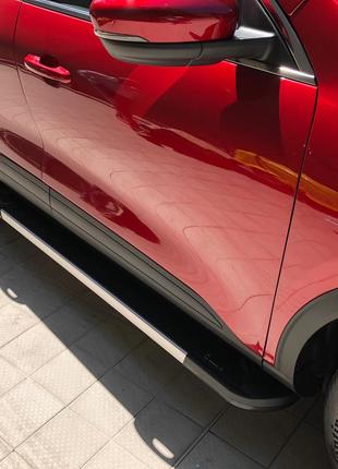Боковые пороги RedLine V1 (2 шт., алюминий) для Ford Puma 2019...