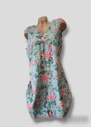 Лляна сукня квітковий принт плаття льон віскоза