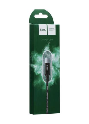 Кабель USB Hoco X14 Times Speed Micro Цвет Чёрный от магазина ...