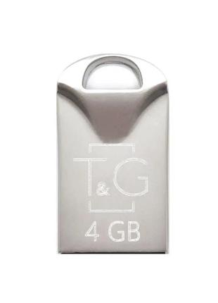 USB флешка 4GB T&G; 106 Metal Series серебро