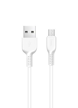Кабель Hoco X13 Easy charged Micro charging cable,(L-1M) White