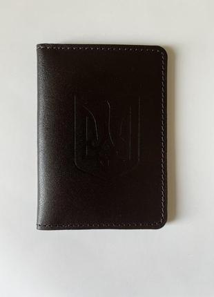 Обложка для документов (ID-паспорт), коричневая
