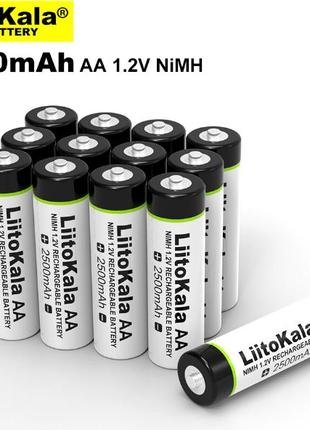 Пальчиковые NI-Mh аккумуляторы LiitoKala AA 2500 mAh 1.2V