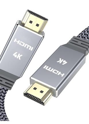 Кабель HDMI 4K 2 м, кабель HDMI 2.0, Snowkids, плоский, Ultra ...