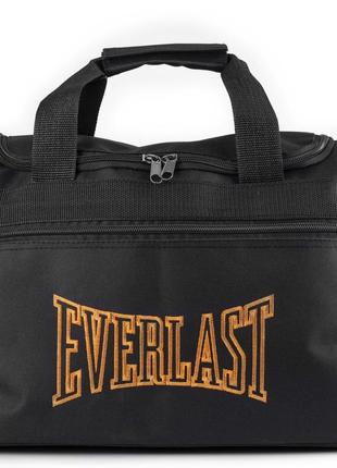 Спортивная сумка Everlast TLS Orange черная для спортзала поез...