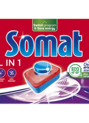 Таблетки для посудомоечных машин Somat All in 1 24 шт. (900010...