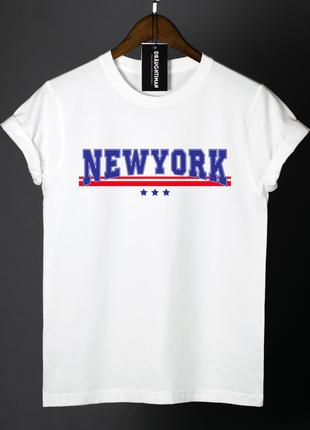 Купить белую футболку "New York"