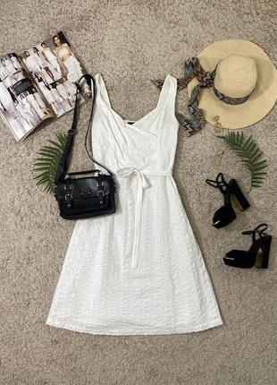 Ніжна літня біла сукня №387