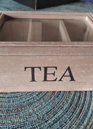 Коробка для зберігання пакетиків чаю campagne 19.5х15.5х8 см.b...