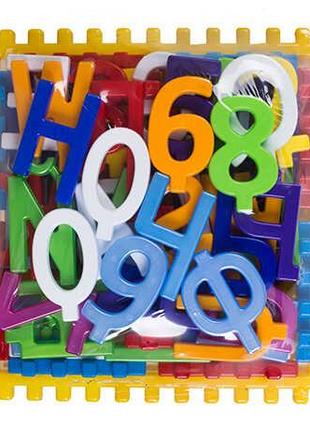 Набір дитячий "Літери + цифри" 114/33 (4) "BAMSIC" літери укра...