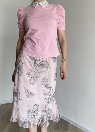 Шелковая юбка люксового бренда luisa cerano