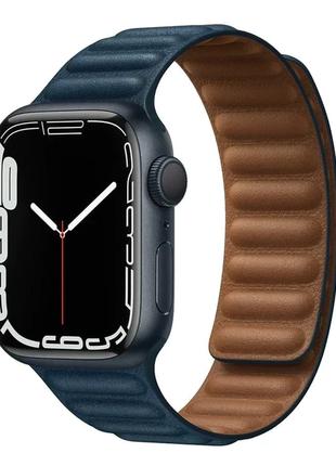Ремінці Magnetic Leather Loop - для Apple Watch Midnight Blue ...