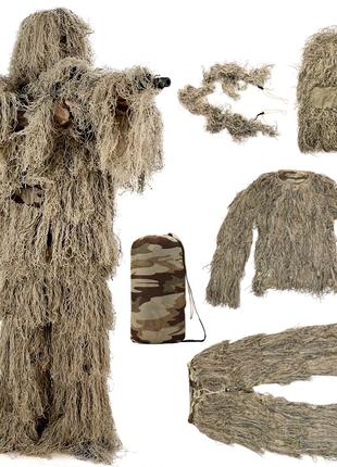 Маскировочный пустынный камуфляжный 3D костюм для охоты Aolike...