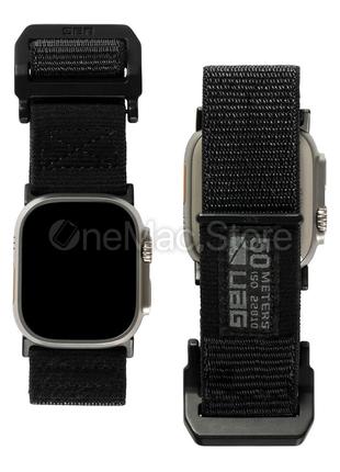 Ремінець UAG Active для Apple Watch 45 mm (чорний графіт)