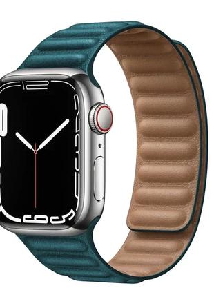 Ремінці Magnetic Leather Loop - для Apple Watch Cosmic Blue 42...