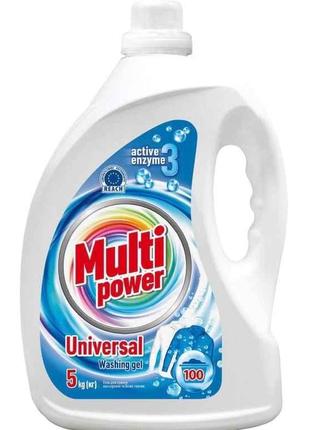 Гель для прання 5л Universal для кольорового і білого ТМ Multi...
