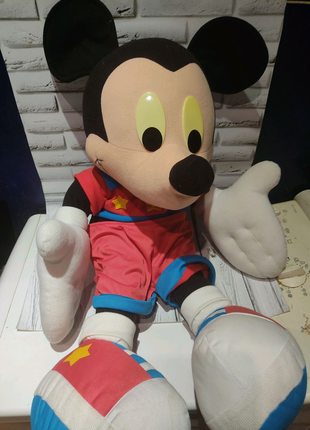 Огромный 80 см Микки Маус озвученный мягкая игрушка с Европы