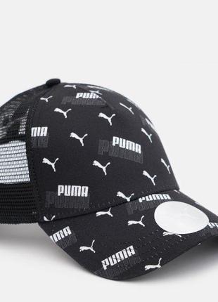 Кепка Puma Academy AOP Trucker Cap Черный One Size (02436202)