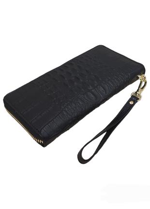Кожаный женский кошелек Keizer клатч k5201 черный