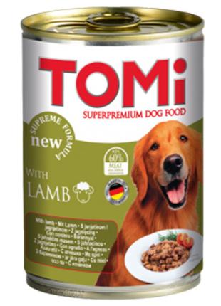 TOMi Lamb ТОМИ ЯГНЕНОК консервы для собак, влажный корм 400 ГР