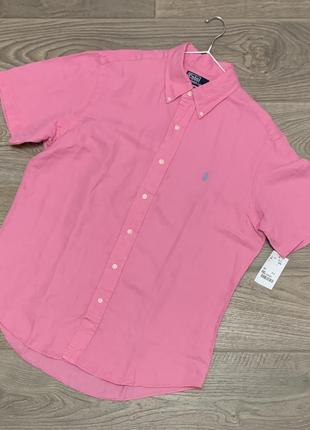 Льняная рубашка polo ralph lauren р. l