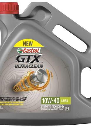 Масло моторное GTX Ultraclean A3/B4 10W-40 4 л (1586F8) Castrol