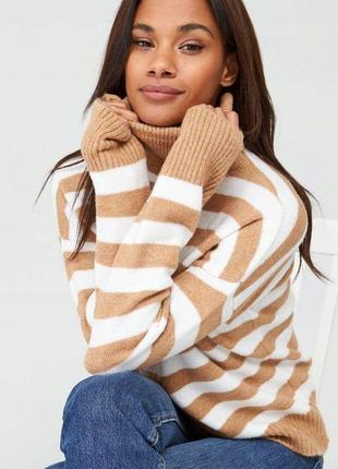 Теплий жіночий светр з високою горловиною by very
