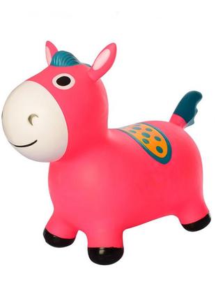 Детский прыгун лошадка ms 2994 резиновый (pink)