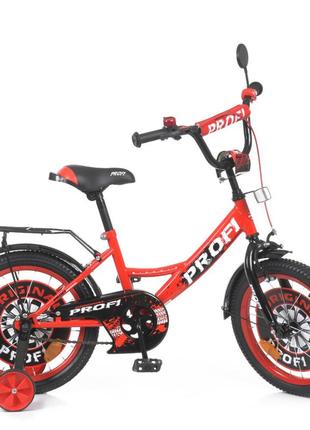 Велосипед детский prof1 y1646-1 16 дюймов, красный