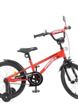 Велосипед детский prof1 y18211-1 18 дюймов, красный