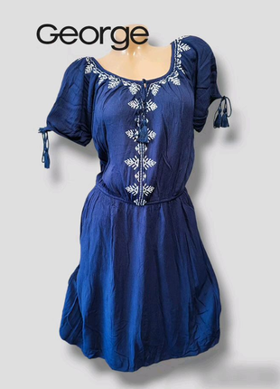 Жіноча сукня з вишивкою плаття віскоза