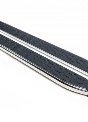 Боковые пороги BlackLine (2 шт., алюминий) для Subaru XV 2011-...