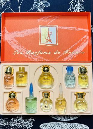 Коллекционный набор миниатюр французских духов charrier parfums
