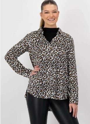 Блуза модал леопардовый принт