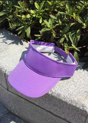 Козырек женский фиолетовый кепка