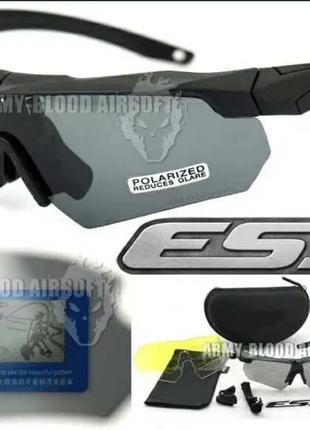 Тактические защитные очки ESS Crossbow с 3 линзами и диоптрийн...