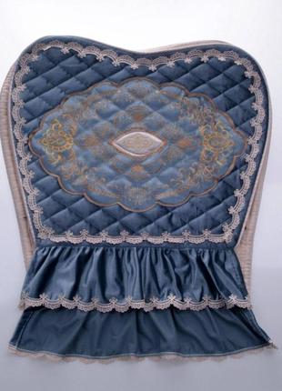 Комплект на стулья 50*48*60 голубой blumarine 18254