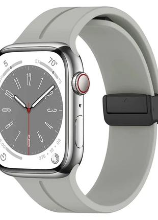 Силіконовий ремінець з магнітною застібкою для Apple Watch sta...