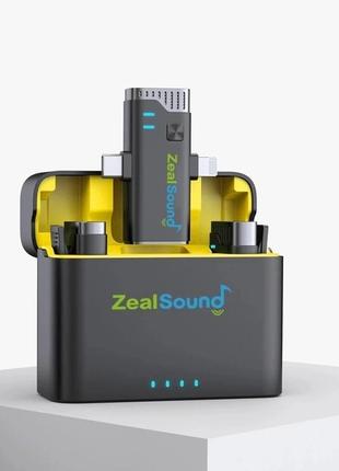 Двойной микрофон Zealsound Lightning/Type-C для iPhone, Samsung
